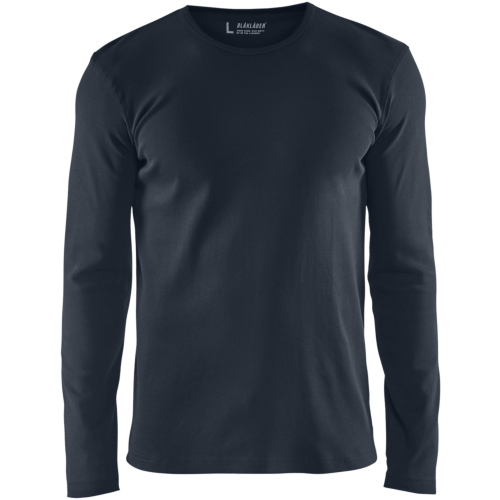 T-shirt long sleeved-Dark Navy-XS