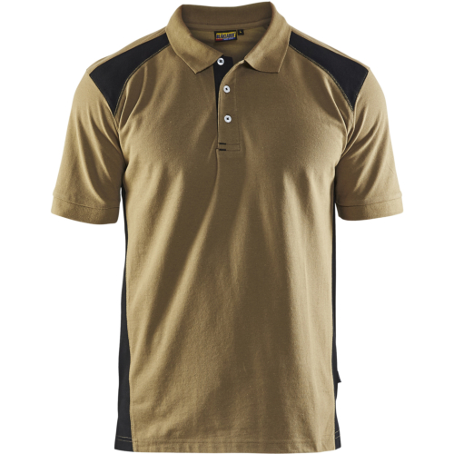 Polo shirt-Khaki/Black-XS
