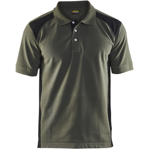 Polo shirt-Army Green/Black-XS
