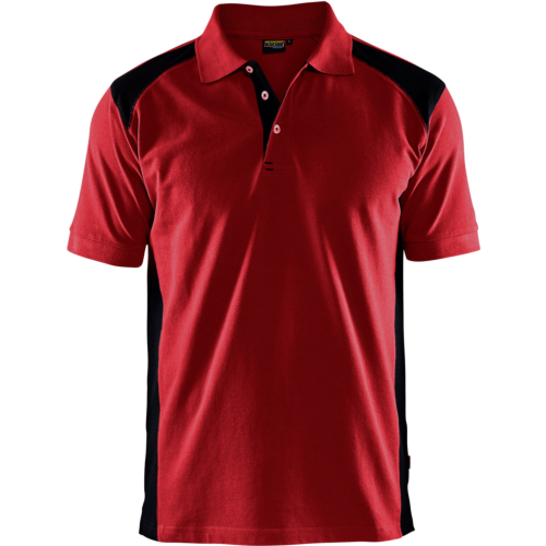 Polo shirt-Red/Black-XS