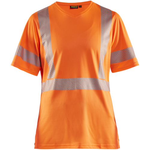 Ladies High Vis T-shirt-Orange-XS