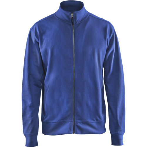 Sweatshirt with full zip-Blue-XS