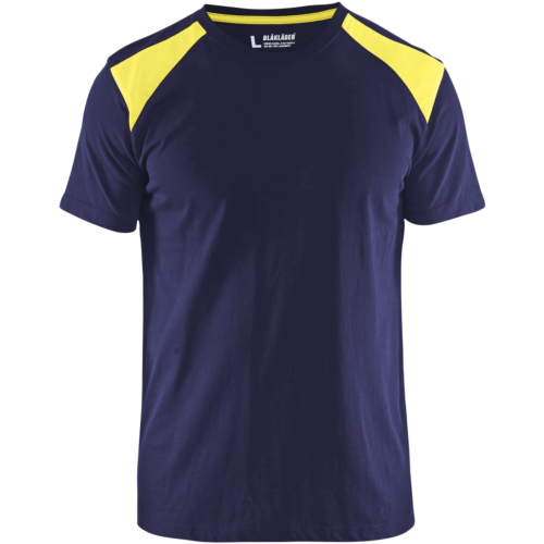 T-shirt-Navy/Yellow-XS