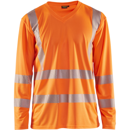 High Vis UV Long sleeved T-shirt-Orange-XS