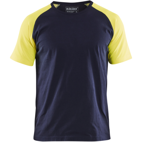 T-shirt-Navy/Yellow-XS