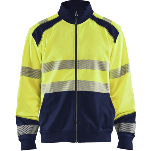 High vis sweatshirt with full zip