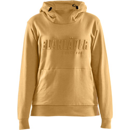 Ladies hoodie 3D-Yellow-XS