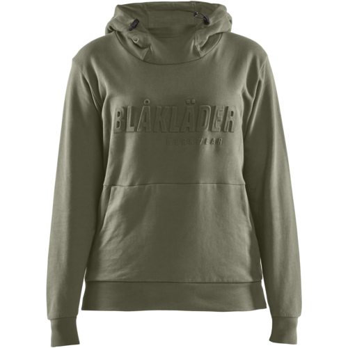 Ladies hoodie 3D-Green-XS
