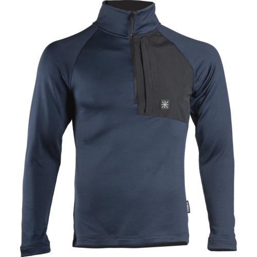 4552 Polo shirt with half zip