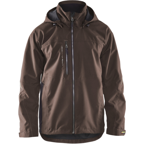 Shell jacket-Black/Brown-S