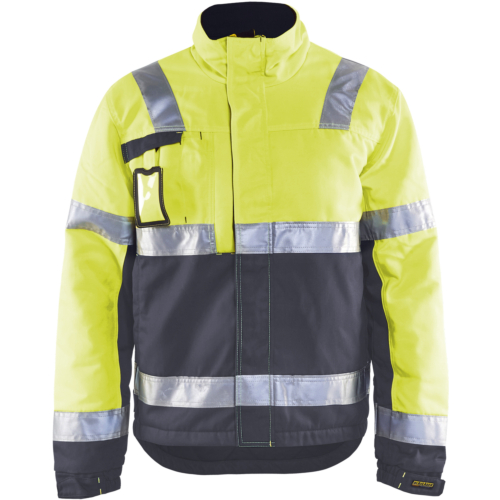 High Vis winter jacket-Yellow/Grey-S