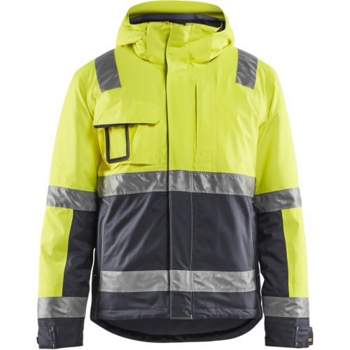 High Vis Winter jacket-Yellow/Grey-XS