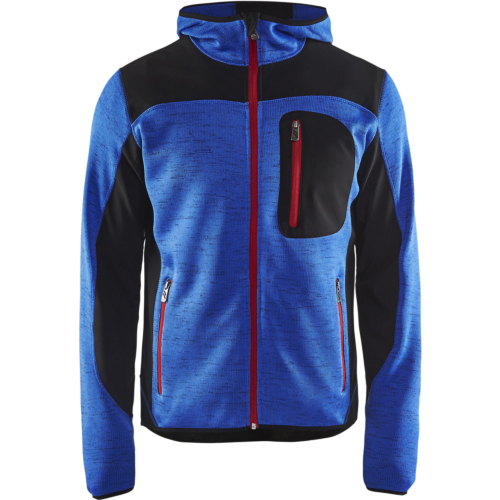 Knitted jacket-Blue/Black-XS