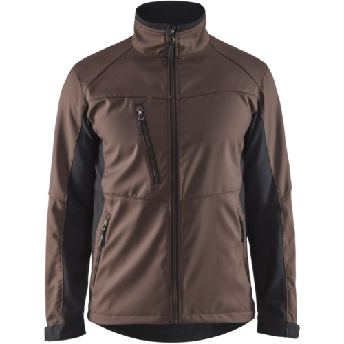  Softshell Jacket-Black/Brown-XS