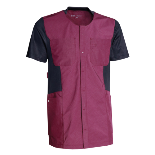 Unisex shirt, Sporty Mix-Wine Red-M