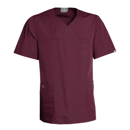 Unisex Smock, Nature-Wine Red-S