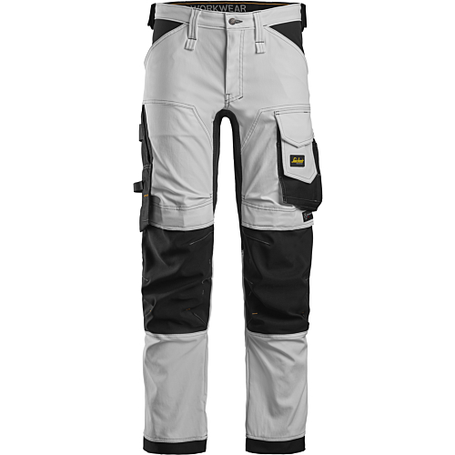 Stretch Trousers-White/Black-C44