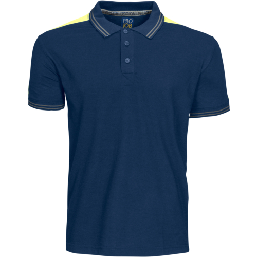 2018 Piqué-Navy/Yellow-XS