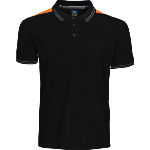 2018 Piqué-Black/Orange-XS