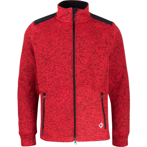 3318 Fleece Jacket-Red-S