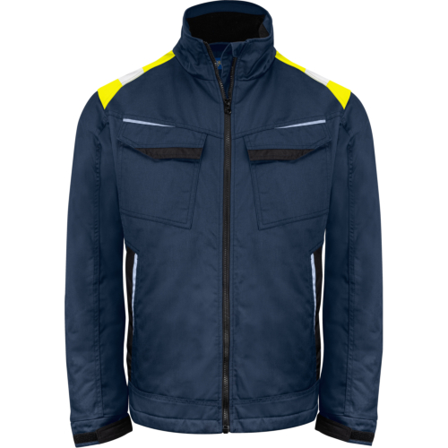 5428 Padded Jacket-Navy/Yellow-XS