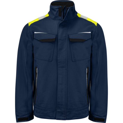 5437 Jacket Cotton-Navy/Yellow-XS