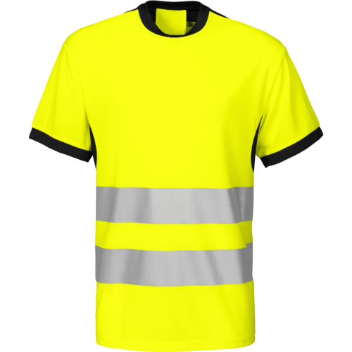 6009 T-shirt En Iso 20471 Class 2-Yellow/Black-XS