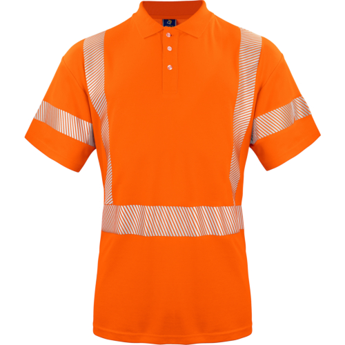 6015 Pique En Iso 20471 Class 3/2-Orange-XS