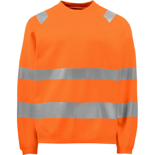 6106 Sweatshirt En Iso 20471 Class 3-Orange-XS
