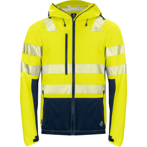 6416 Shelljacket En Iso 20471 Class 3/2-Navy/Yellow-XS