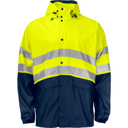 6431 Regnjacka Kort En Iso 20471 Klass 3/2