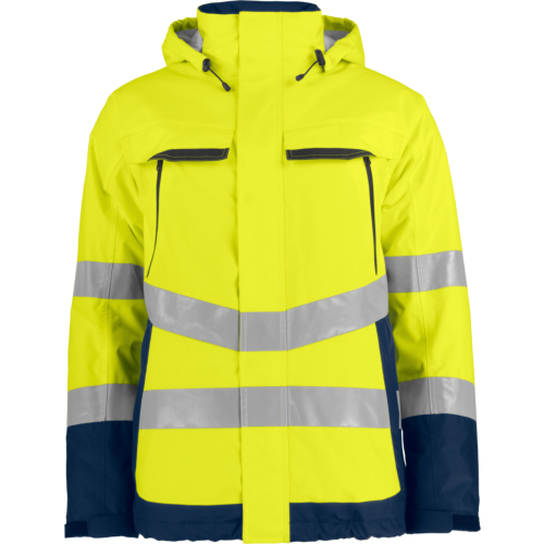 6441 Padded Functional Jacket En Iso 20471 Class 3-Navy/Yellow-XS