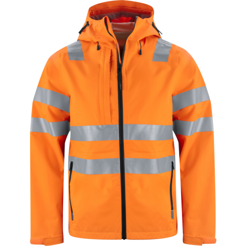 6450 Rainjacket En Iso 20471 Class 3/2-Black/Orange-XS