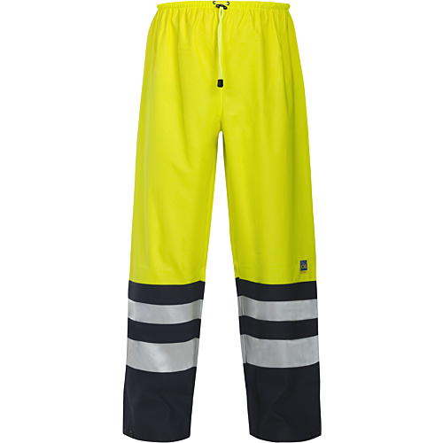 6504 Rain Trousers En Iso 20471 Class 2-Navy/Yellow-XS