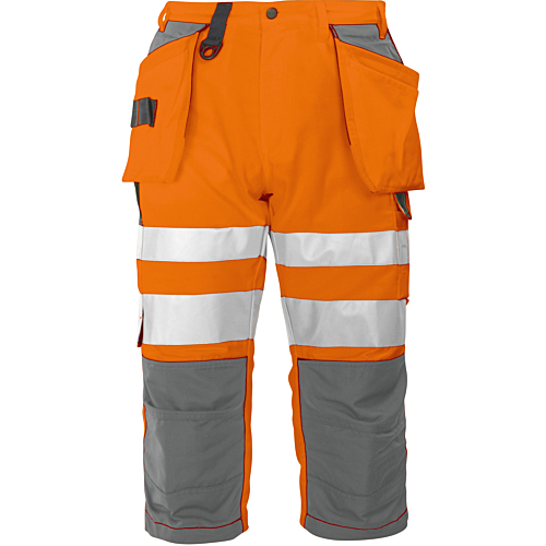 6510 Pirate Pants En Iso 20471 Class 2-Orange/Grey-C44