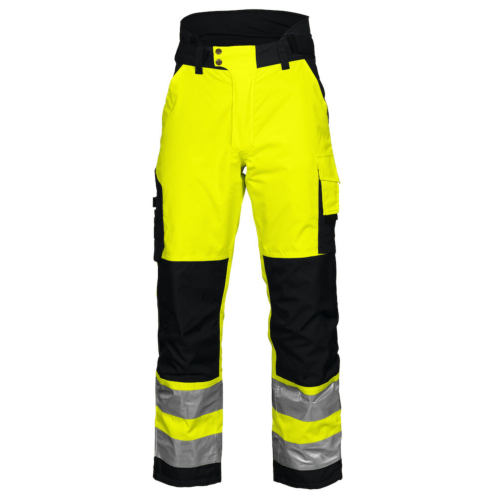 6514 Padded Waistpants En Iso 20471 Class 2-Yellow/Black-C44