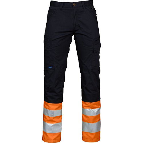 6523 Waistpants En Iso 20471 Class 1-Black/Orange-C44