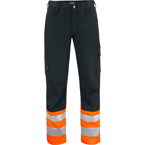 6533 Waistpants En Iso 20471 Class 1-Black/Orange-C42
