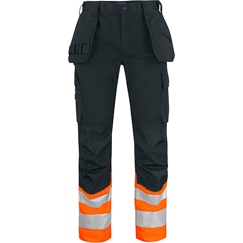 6534 Waistpants En Iso 20471 Class 1-Black/Orange-C42