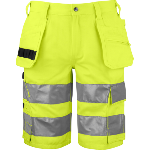 6535 Shorts En Iso 20471 Class 2/1-Yellow/Black-C42