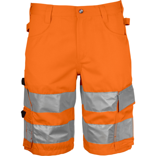 6536 Shorts En Iso 20471 Class 2/1-Black/Orange-C42
