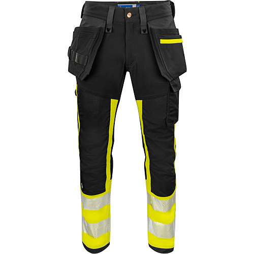 6540 Waistpant En Iso 20471 Class 1-Yellow/Black-C44