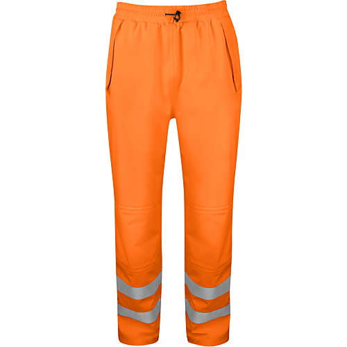 6550 Rain Pant En Iso 20471 Class 2/1-Black/Orange-XS