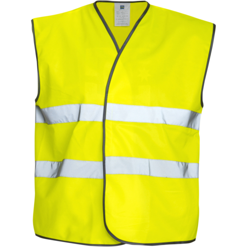 6703 Vest En Iso 20471 Class 2-Yellow-One size