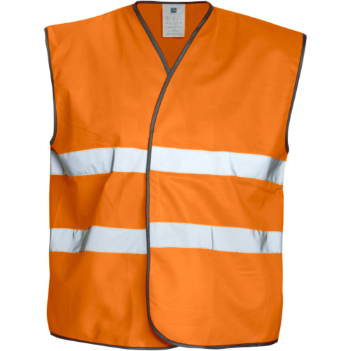 6703 Vest En Iso 20471 Class 2-Orange-One size