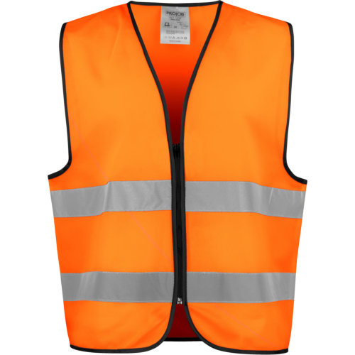 6709 Vest En Iso 20471 Class 2-Black/Orange-One size