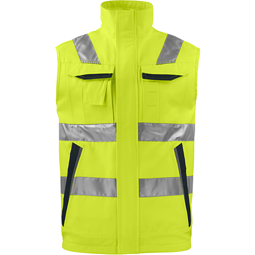 6711 Vest En Iso 20471 Class 2-Yellow/Black-XS