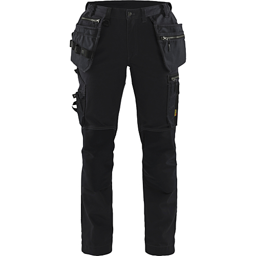 7130 Women's Craftsman Trousers with Stretch-Black-C32