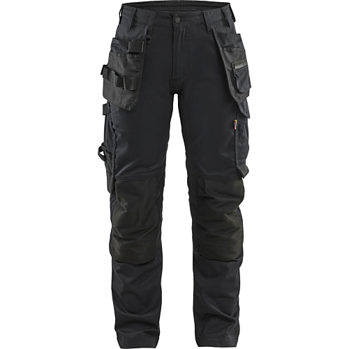 7132 Women's Craftsman trousers with stretch-Black-C32