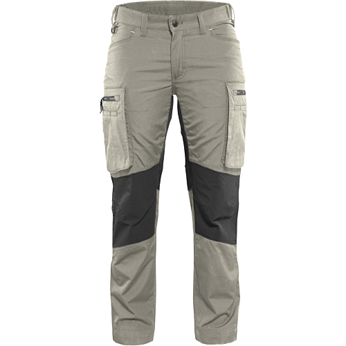 Ladies Service trousers Stretch-Khaki/Black-C30